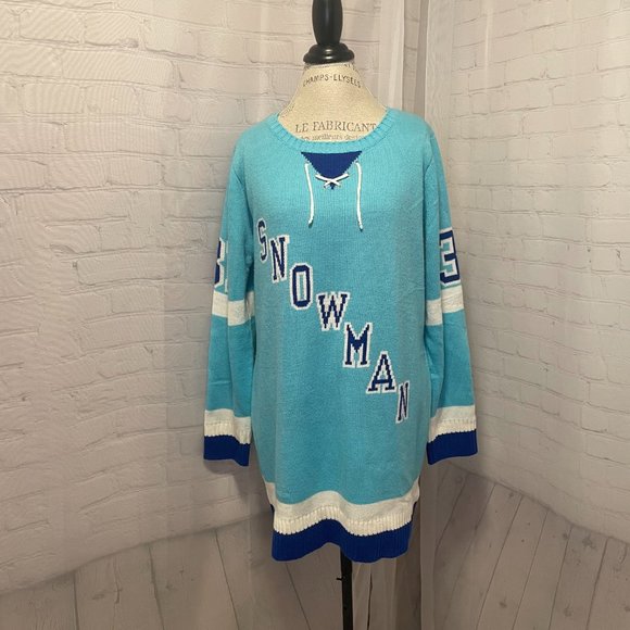 Blizzard Bay XL Snowman Christmas Sweater- Gently Used! - Picture 1 of 10